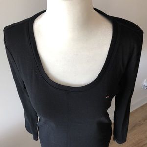 x2 Tommy Hilfiger 🖤 Black Long Sleeve Tops